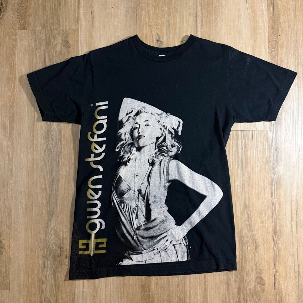 Vintage Gwen Stefani The Sweet Escape Tour Y2K Black Shirt Sz M 2000s Pop Rock